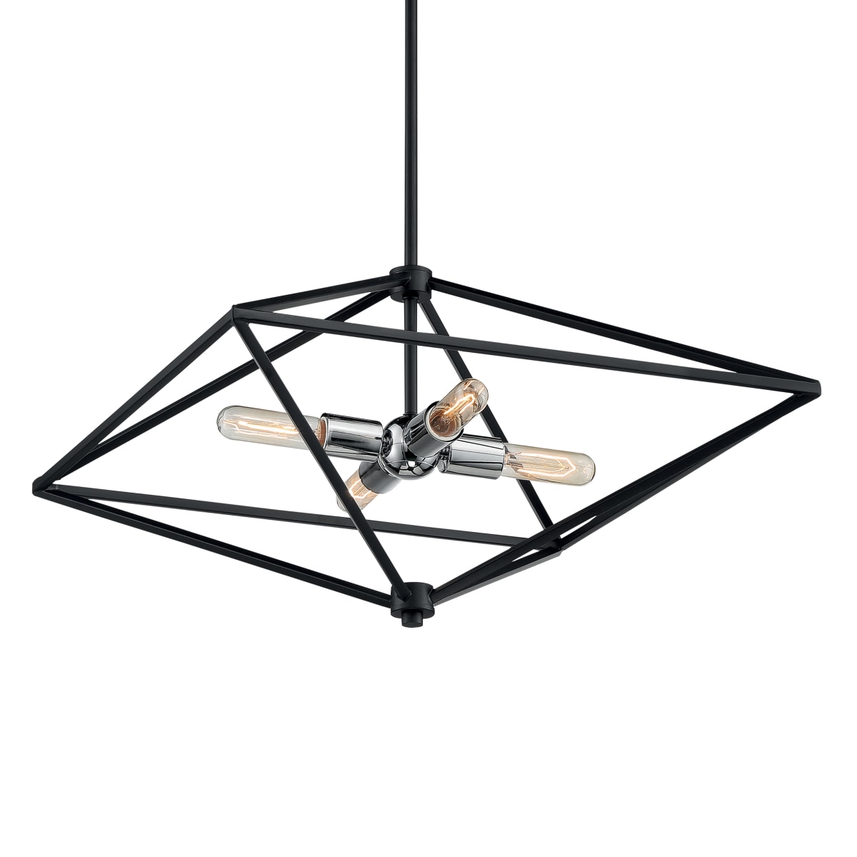 4 Light Large Pendant Black/Polished Nickel Finish Nuvo Lighting 60/7009 Legend 4 Light Large Pendant Black/Polished Nickel Finish Nuvo Lighting 60/7009 Legend