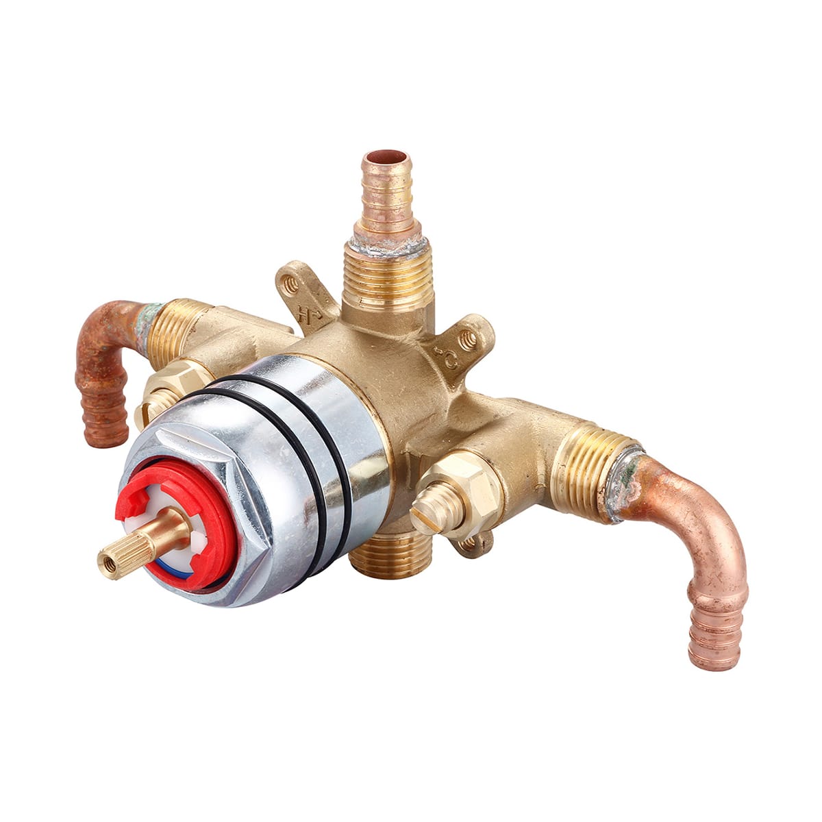 Olympia Faucets P 2302b N A Single Handle Pressure Balance Tub And Shower Valve Only With Ceramic Disc Cartridge Faucetdirect Com