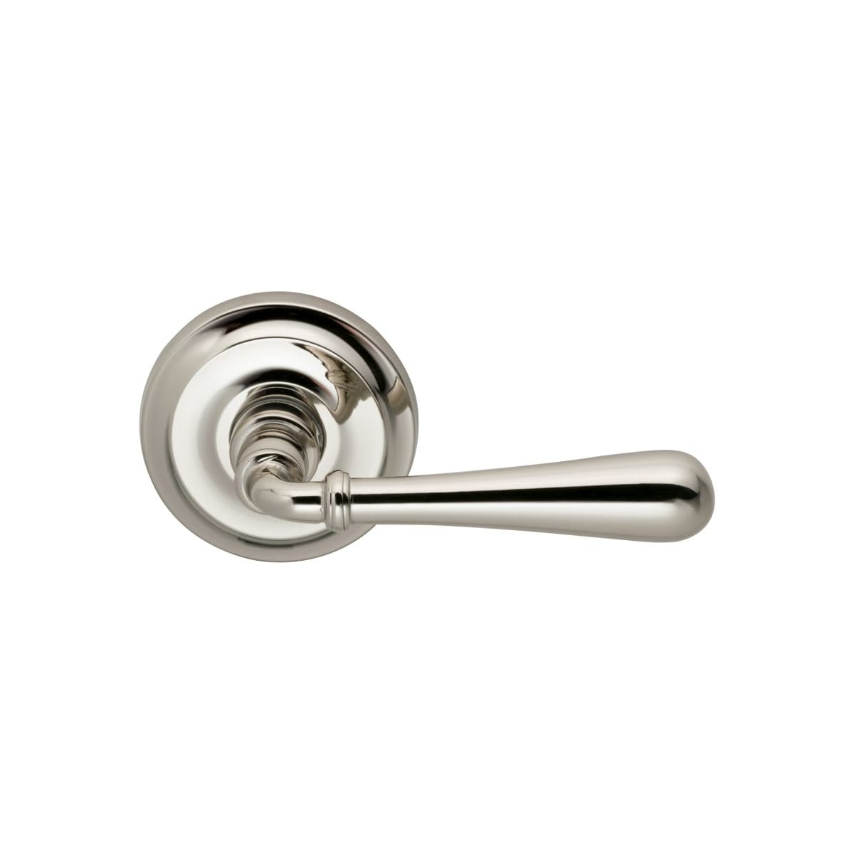 Omnia 918 00 Pa14 Lacquered Polished Nickel Passage Door Lever Set