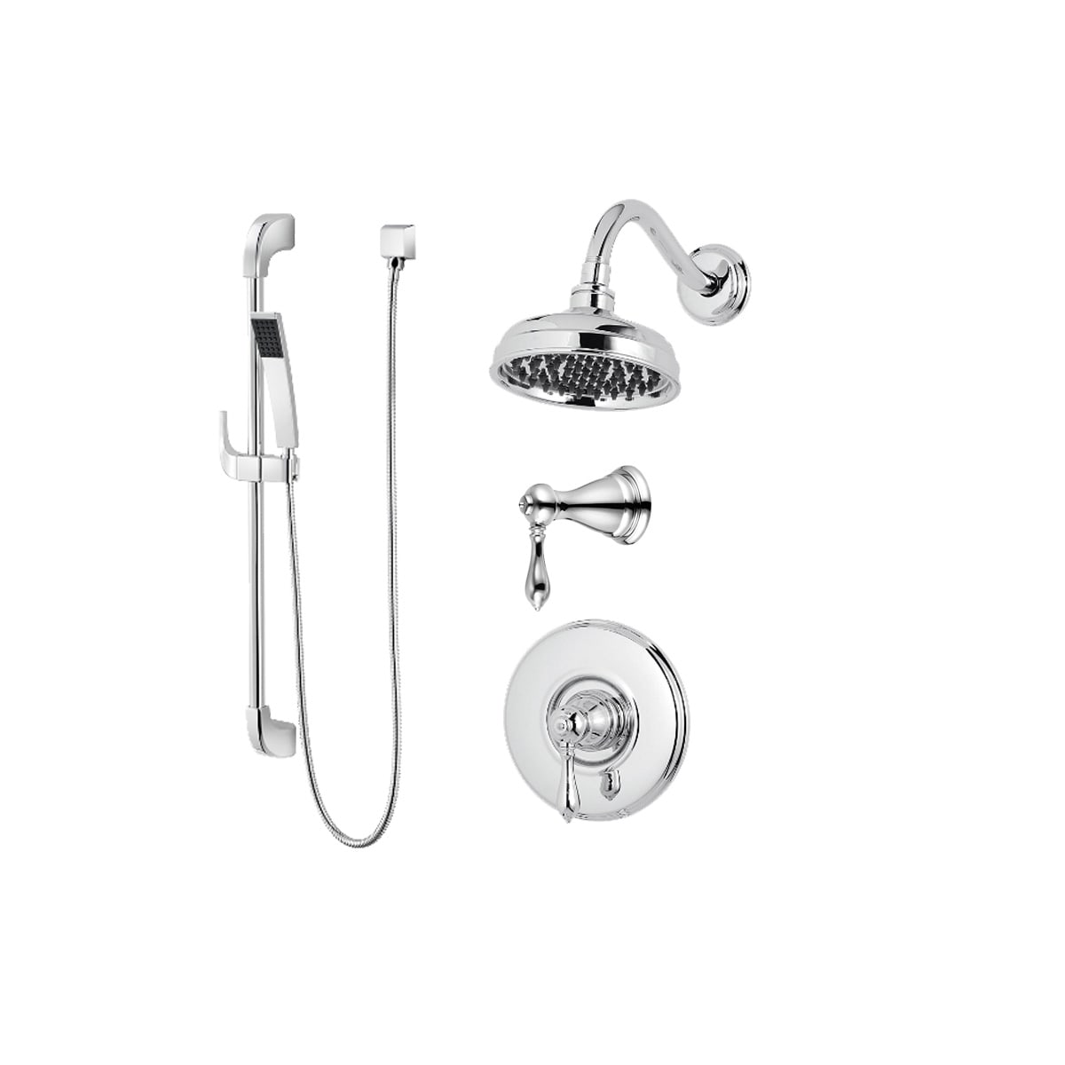 Pfister B89 7mbc Polished Chrome Marielle Shower System With Valve