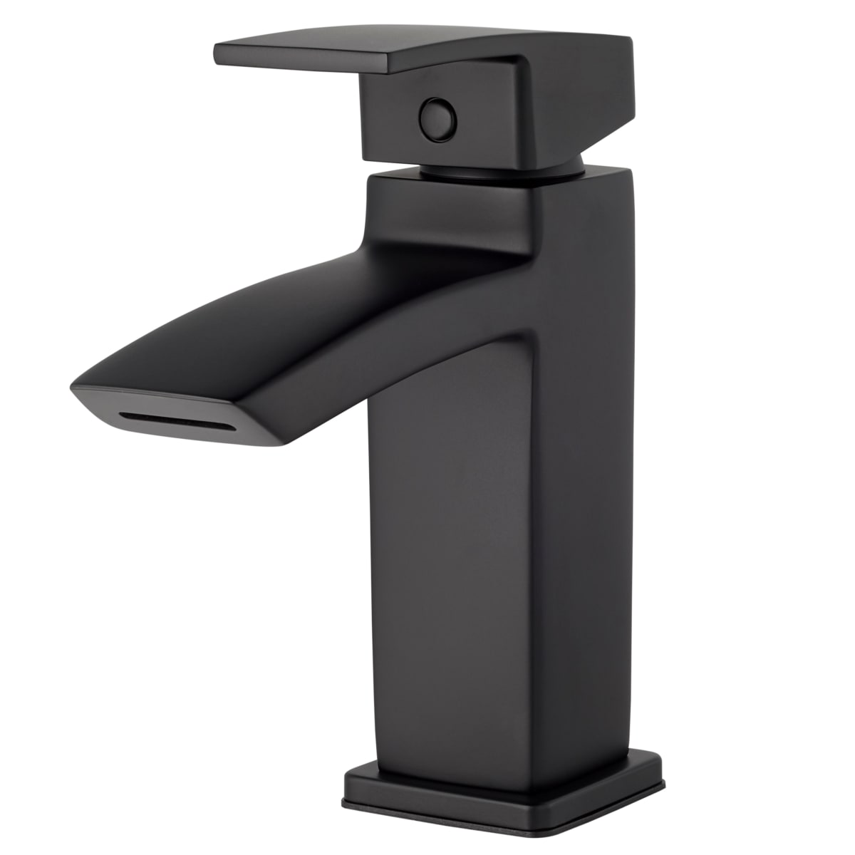 Pfister Lg42 Df1b Matte Black Kenzo Single Hole Bathroom Faucet