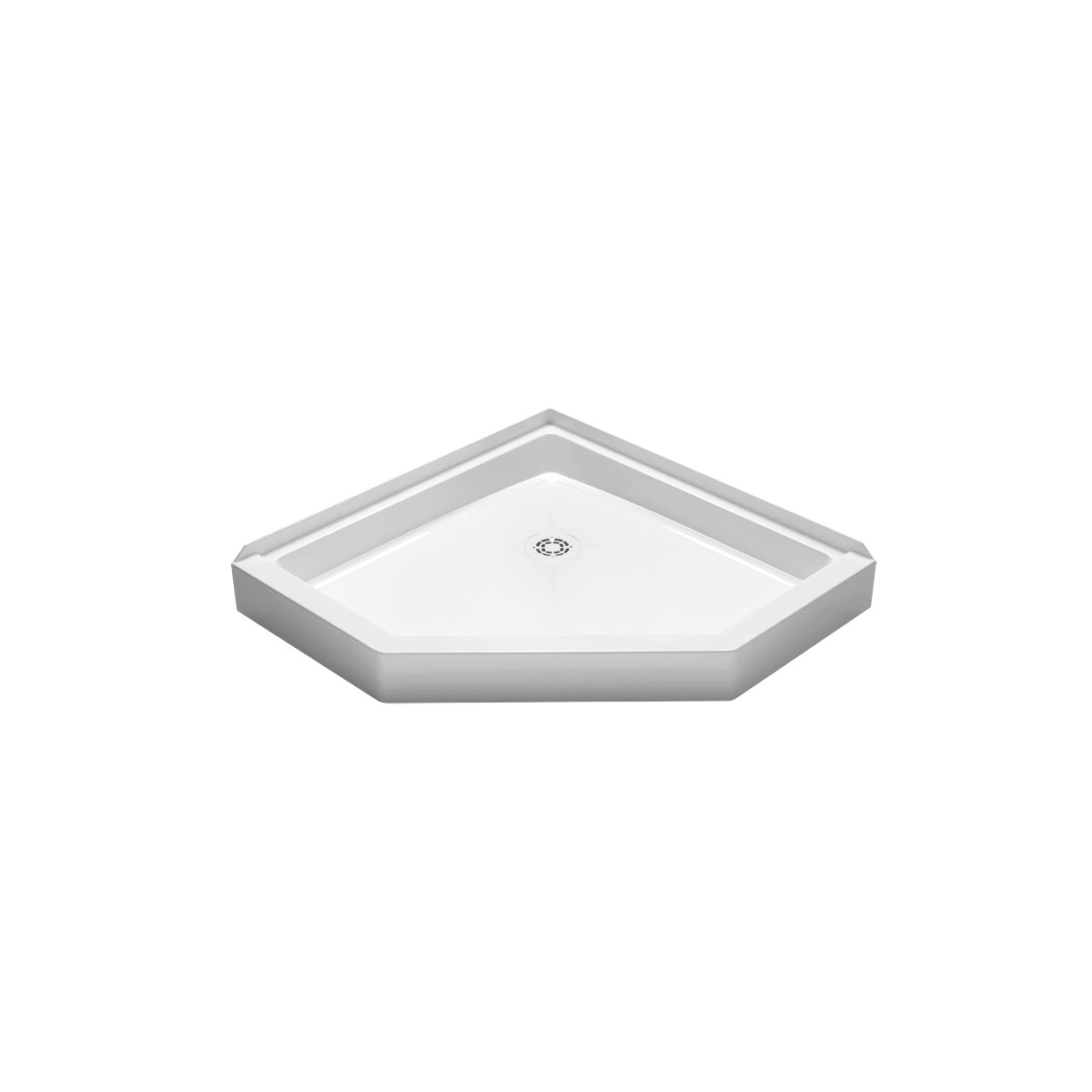Proflo Pfsb3636neowh White Neo Angle 36 X Corner Shower Pan Proflo Pfsb3636neowh