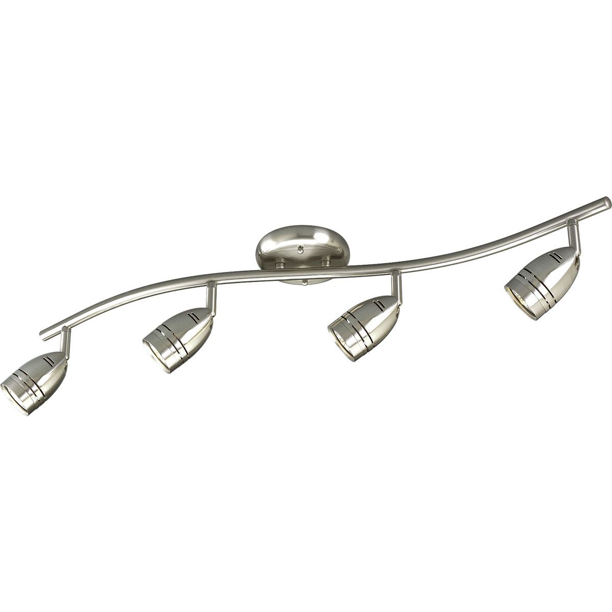 Progress Lighting P6163 09wb Brushed Nickel Convertible 4 Light