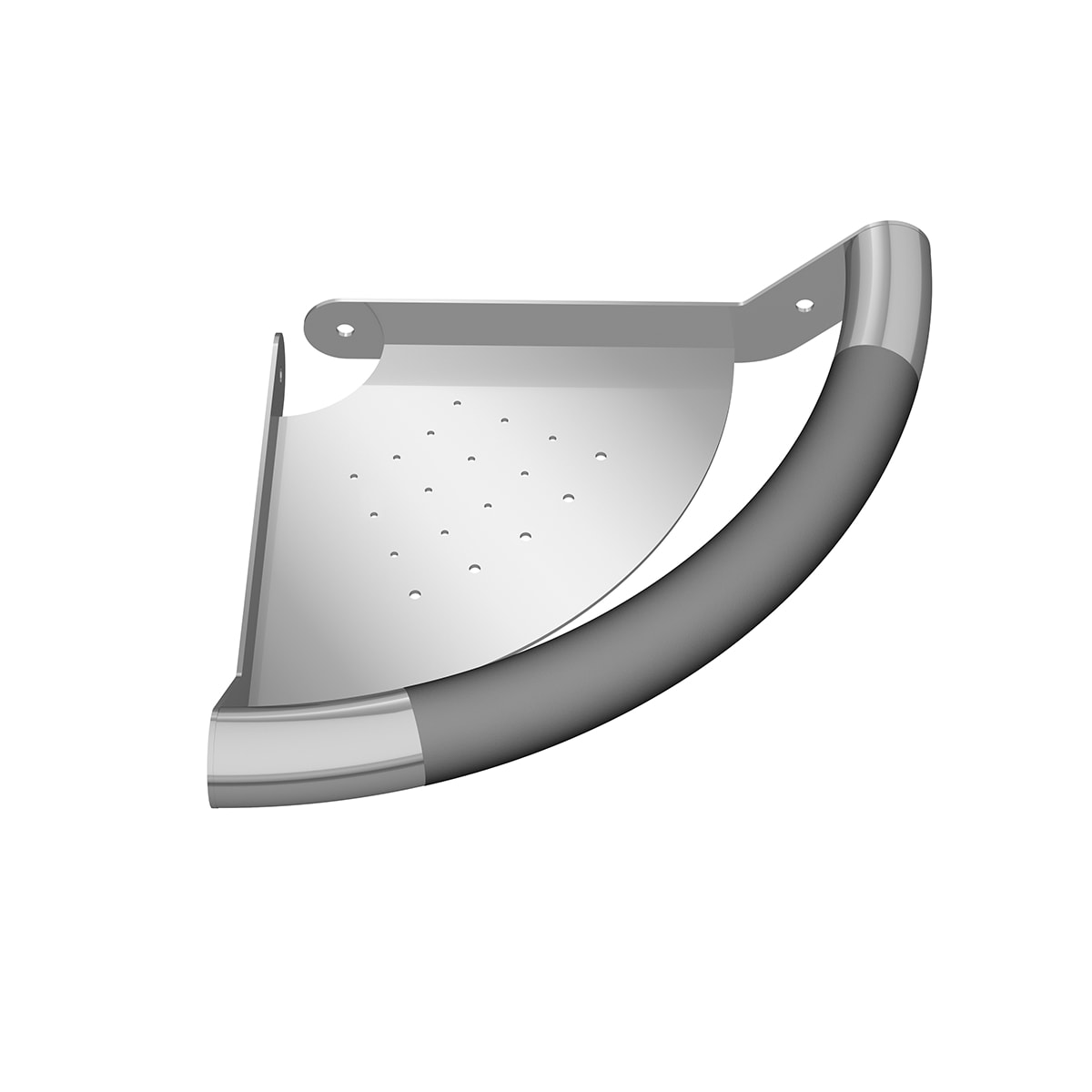 Pulse 4003 Ssb Brushed Stainless Steel Ergo Grab Bar With Storage Shelf Faucet Com
