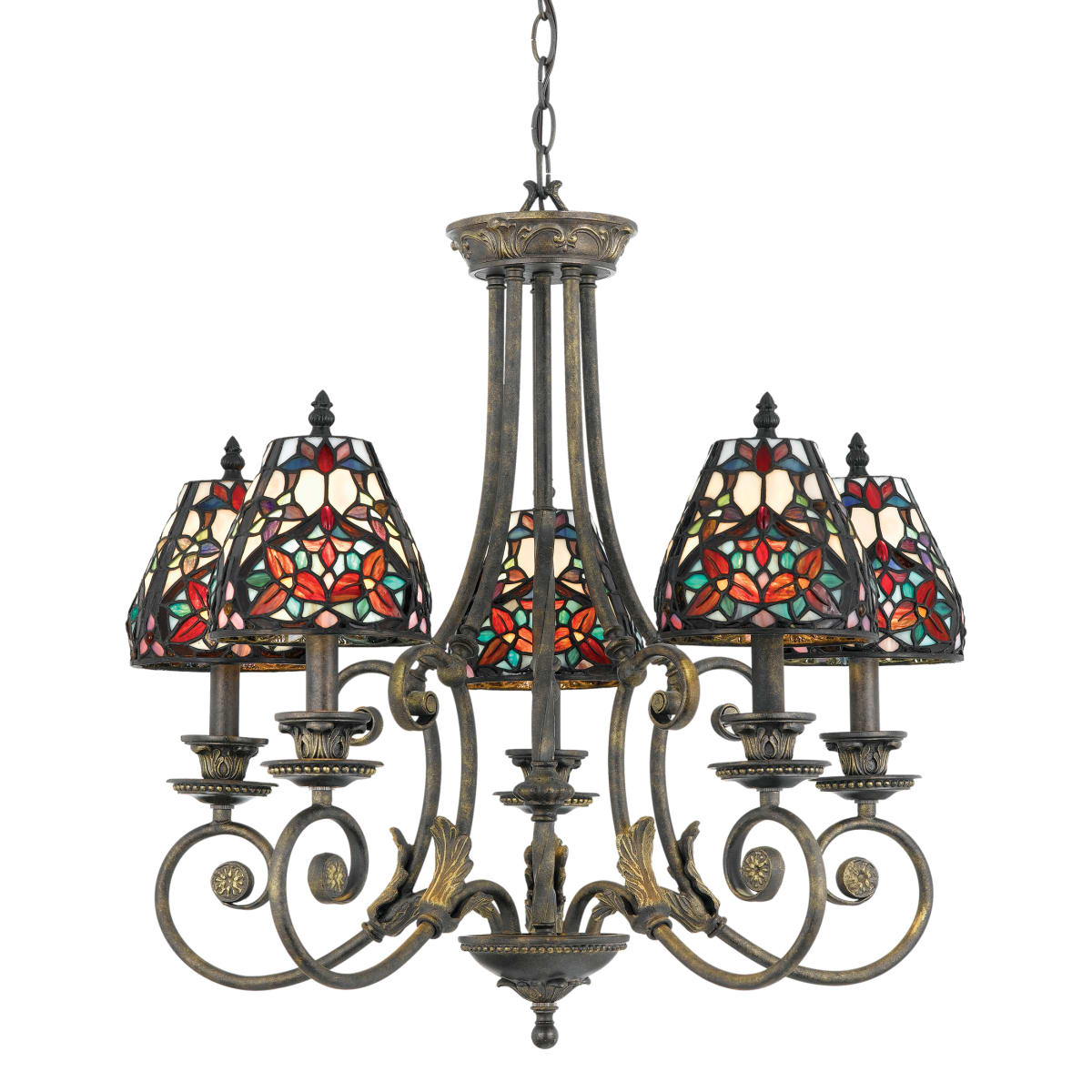 Quoizel stained glass hotsell chandelier
