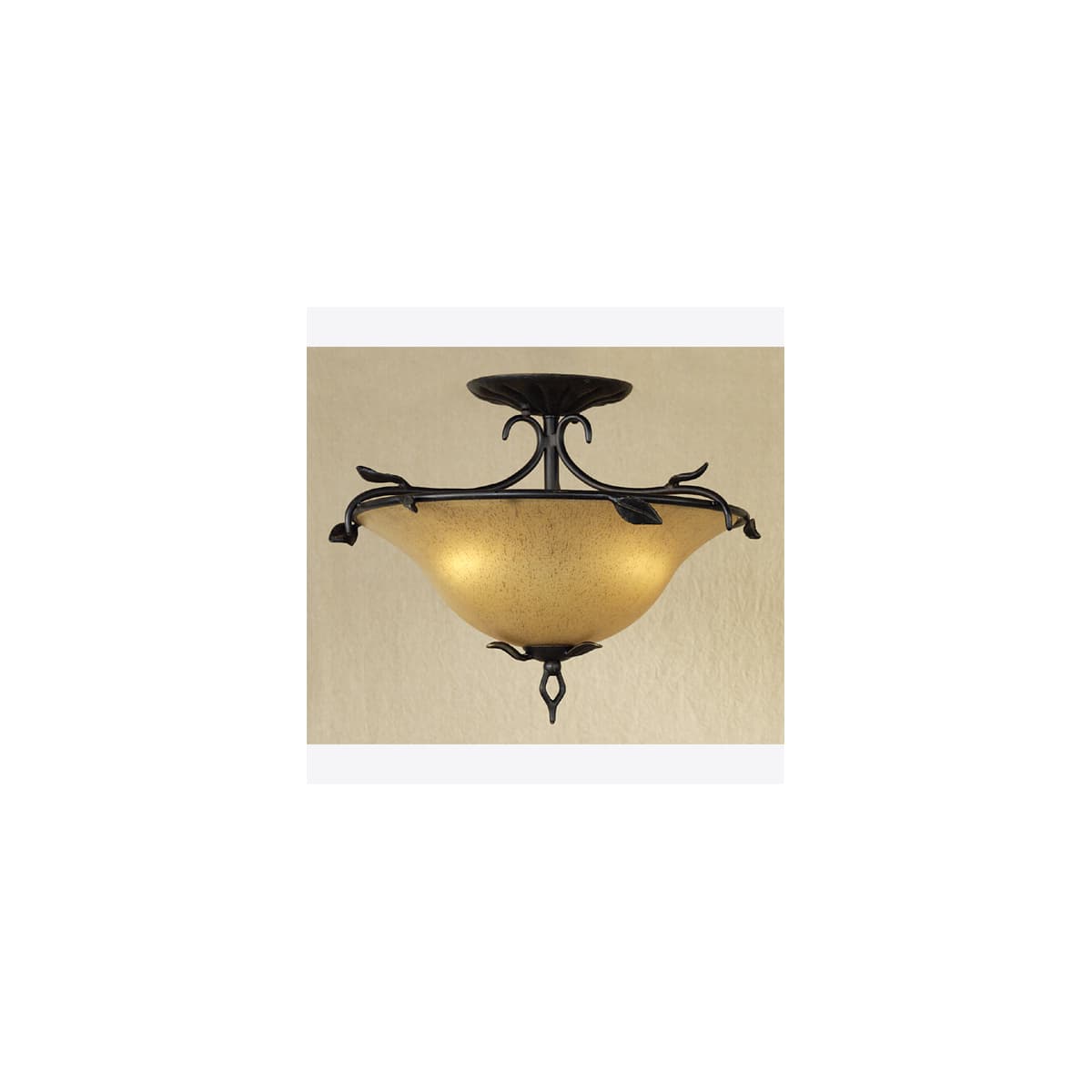 Quoizel undefined Imperial Bronze Indoor Lighting Ceiling Fixtures  Semi-Flush from the Valley Forge series - LightingDirect.com