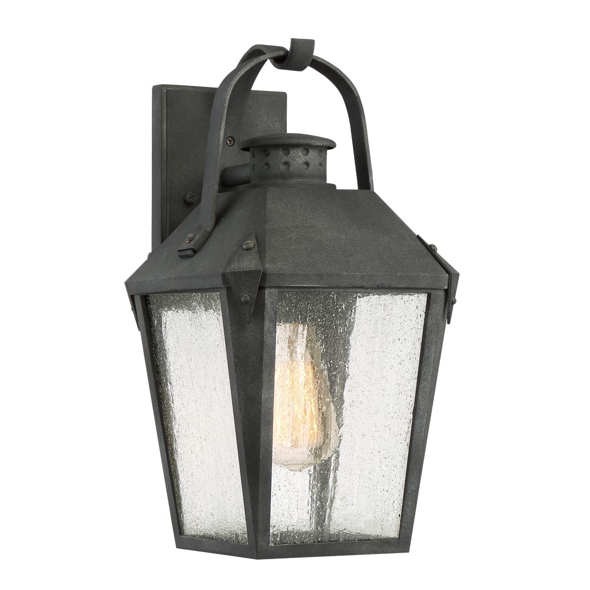 Quoizel CRG8408MB Mottled Black Carriage Single Light 15