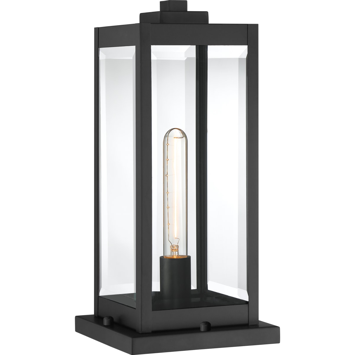 Quoizel WVR9106EK Earth Black Westover 16 Tall Outdoor Pier Mount Post Light LightingDirect