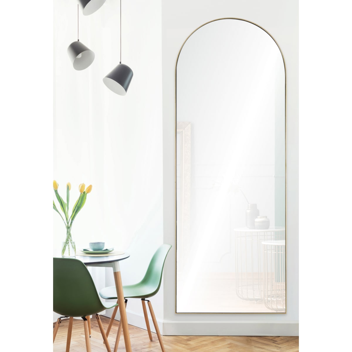 【新品未使用】WALL MIRROR RO-011〈OAK〉SAC WORKS 新品未使用】WALL MIRROR RO-011〈OAK〉SAC WORKS 鏡