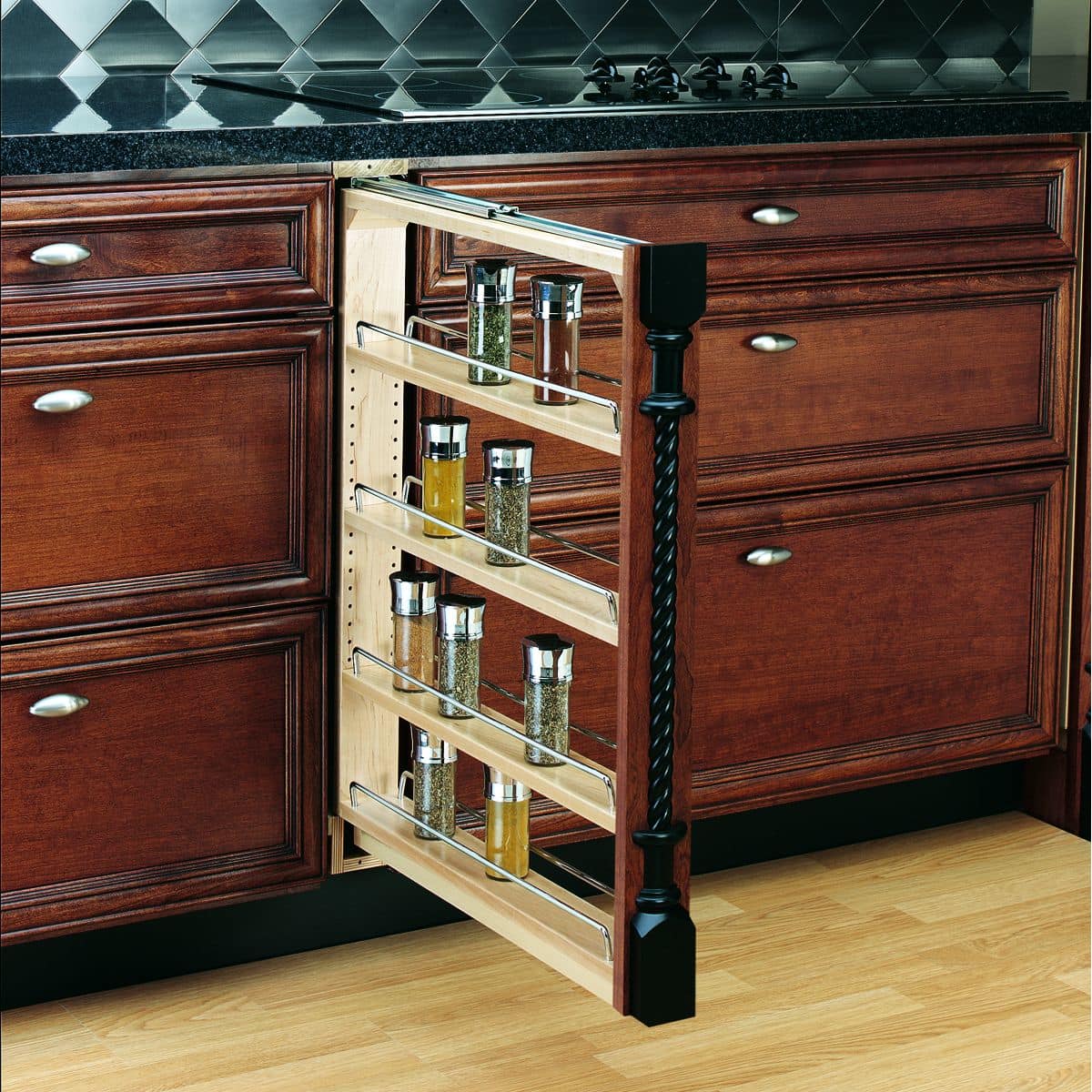 Rev A Shelf 432 Bf 3c Natural Wood 432 Series 3 Inch Base Cabinet