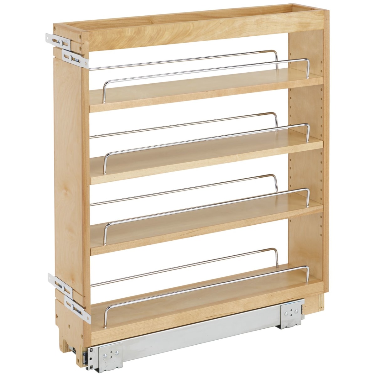 Rev-A-Shelf - Wood Base Cabinet Paper Towel Pull Out Organizer w/Soft Close - 448PTH-BCSC-6C