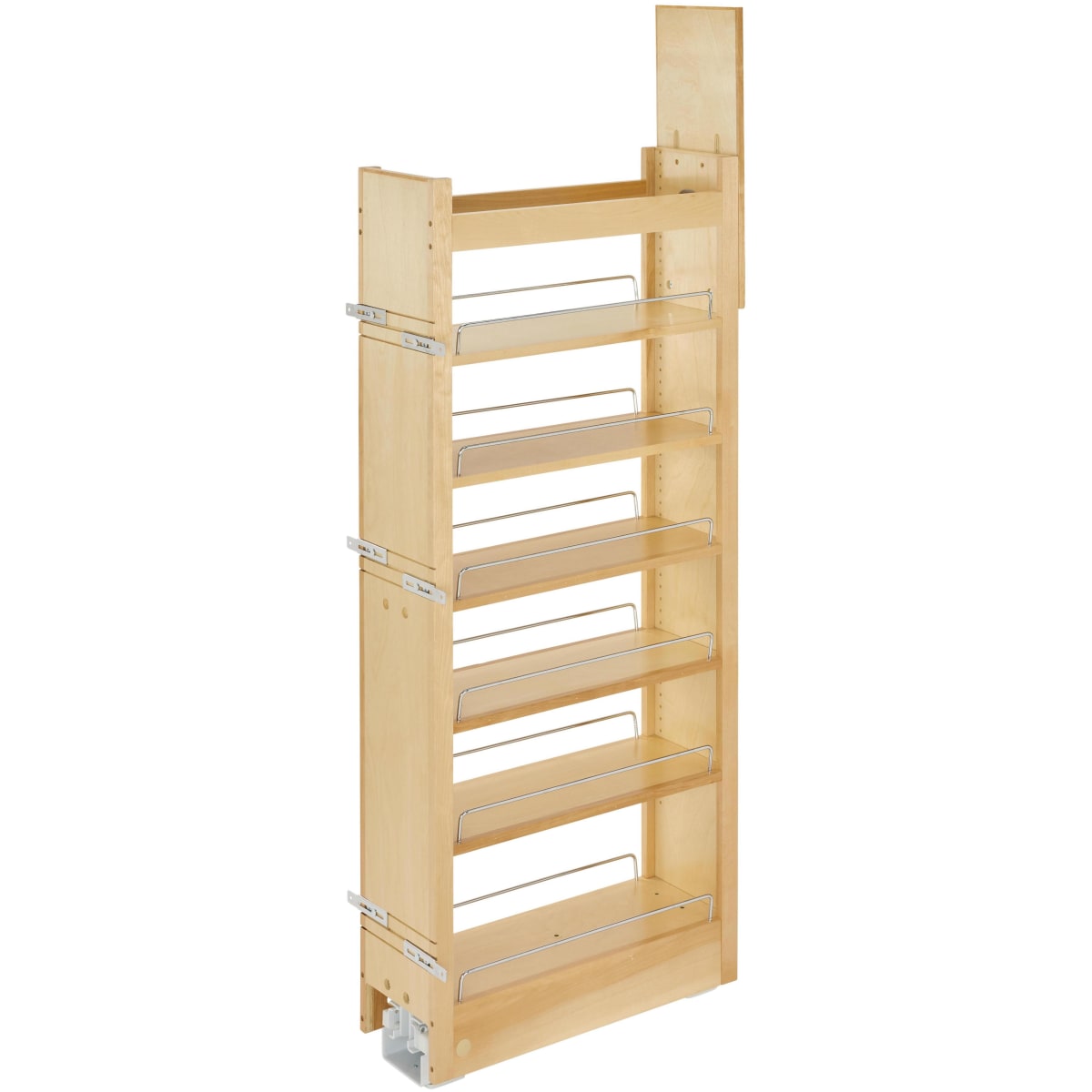 Rev-A-Shelf Inc 8 Wood Tall Cabinet Pullout Pantry Organizer with Soft-Close 51 Tall Rev-A-Shelf 448-TPF51-8-1 by
