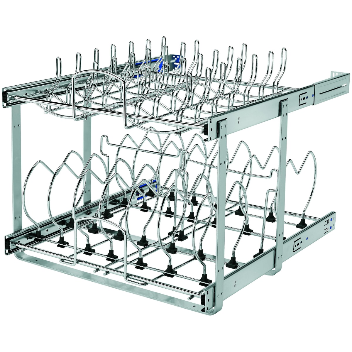 Two Tiered Slide Out Organizer Black - Brightroom™