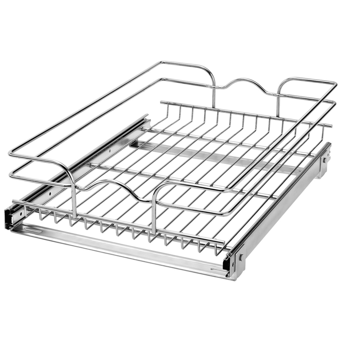 Rev-A-Shelf - 5wb2-1522-cr - 15 in. W x 22 in. D Base Cabinet Pull-Out Chrome 2-Tier Wire Basket