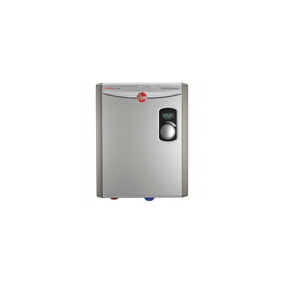 50 gallon electric rheem classic series professional tankless water heater