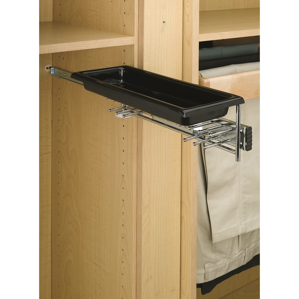 Richelieu Tbc14tcr Chrome 14 Pull Out Tie And Belt Organizer With