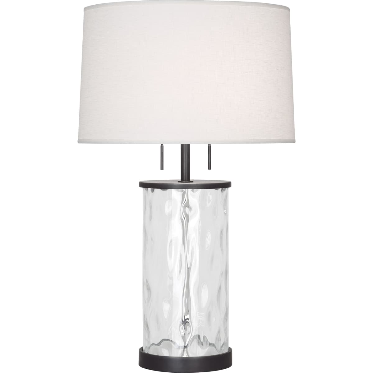 Robert Abbey Z1440 Deep Patina Bronze Gloria 28 Table Lamp With Linen Shade Lightingshowplace Com