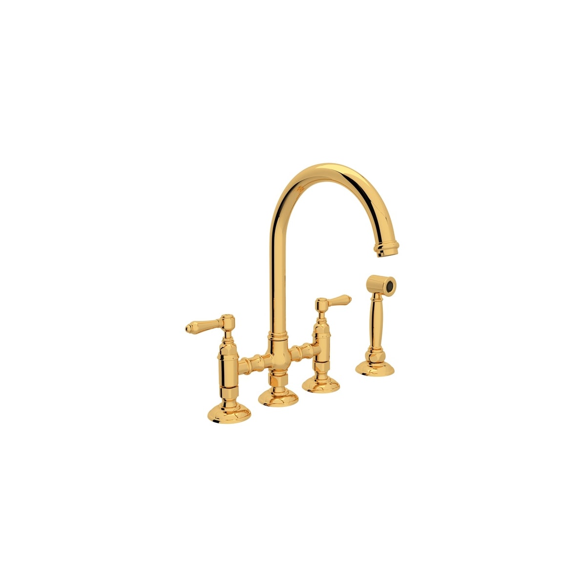Rohl A1461lmwsib 2 Inca Brass Italian Kitchen San Julio 1 8 Gpm