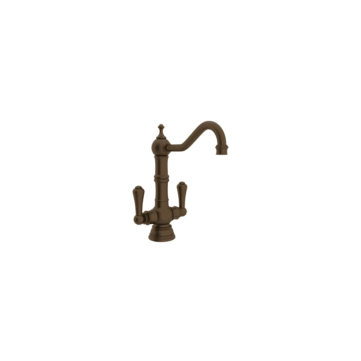 Rohl U 4759eb 2 English Bronze Perrin And Rowe Edwardian Era 1 8 Gpm Deck Mounted Single Hole Faucet With Two Lever Metal Handles Faucet Com