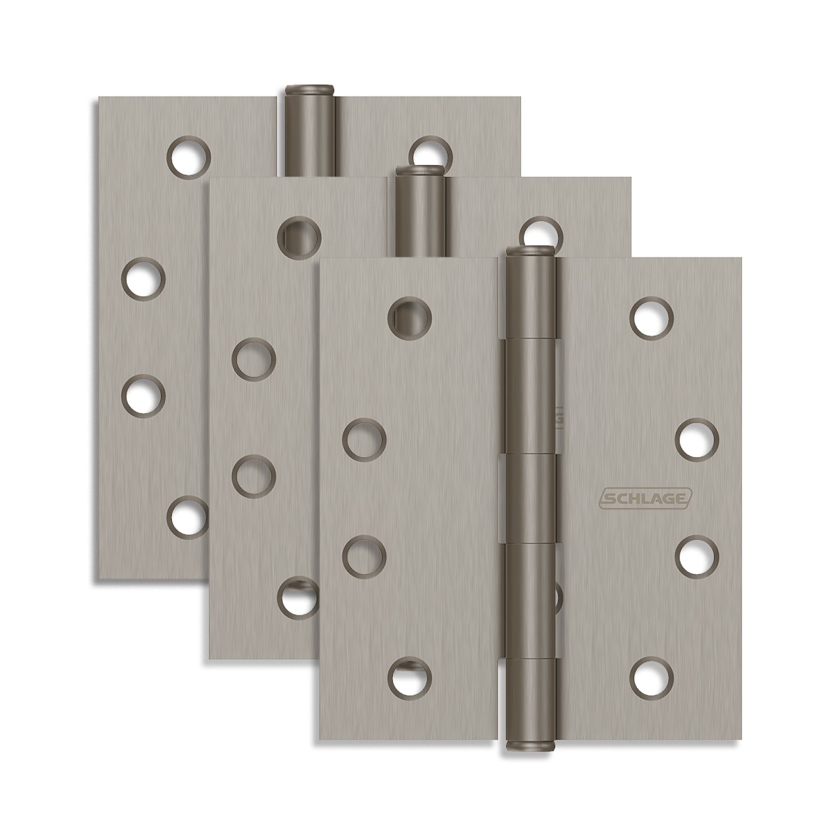 Schlage SC3P1020F716E Aged Bronze 4/" x 4/" Square Corner Plain Bearing Hinge