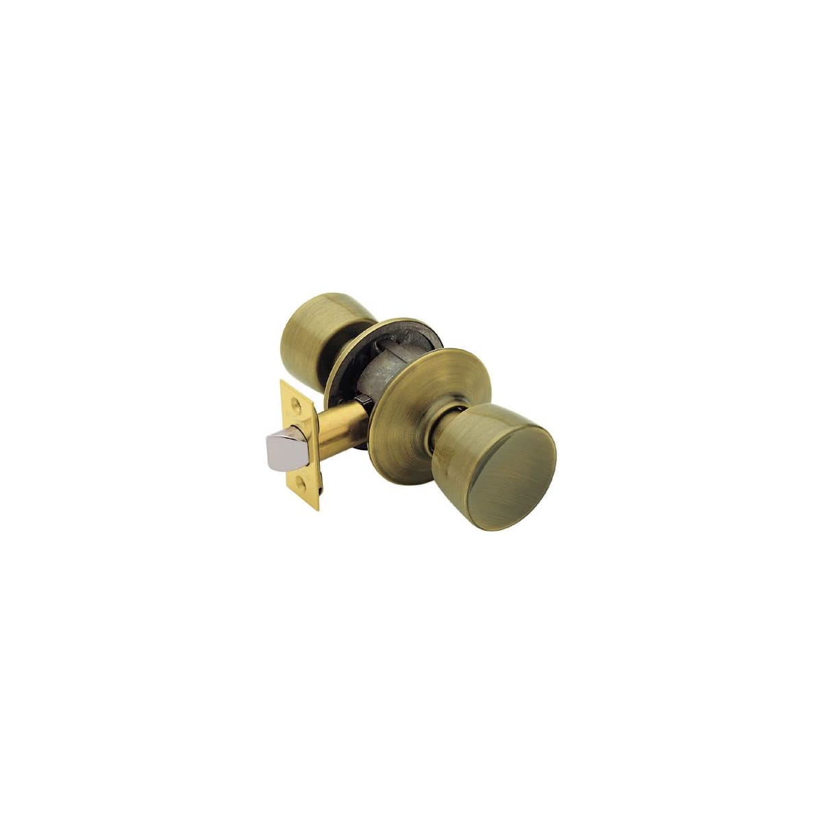 New Schlage F51VBEL505 Bell Bright Brass Entry Lockset ANSI Grade 2 1-3/4 in