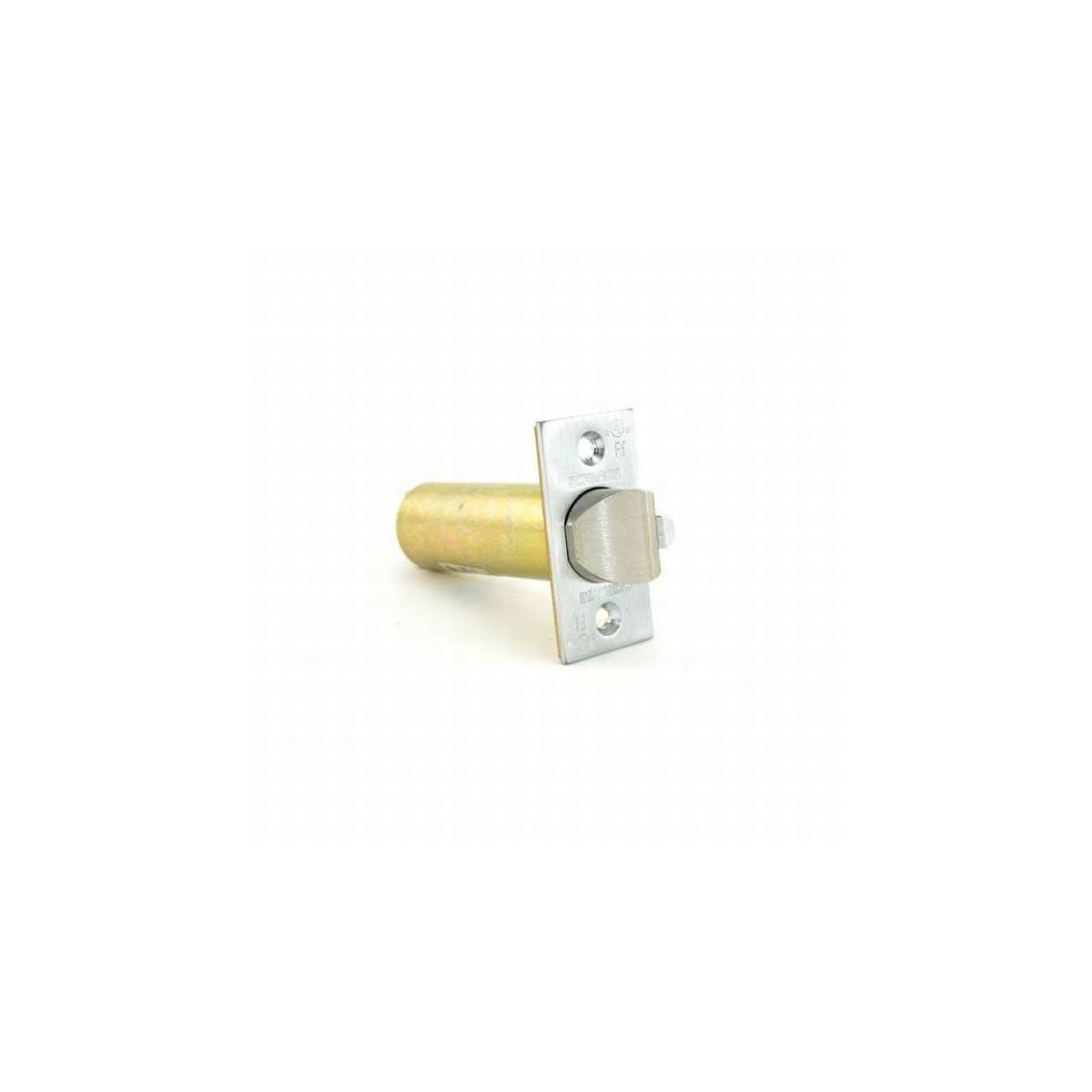 Schlage 11068605 A Series Square Corner Spring Latch with 2-3/8 Backset with 1 Face Bright Brass Finish