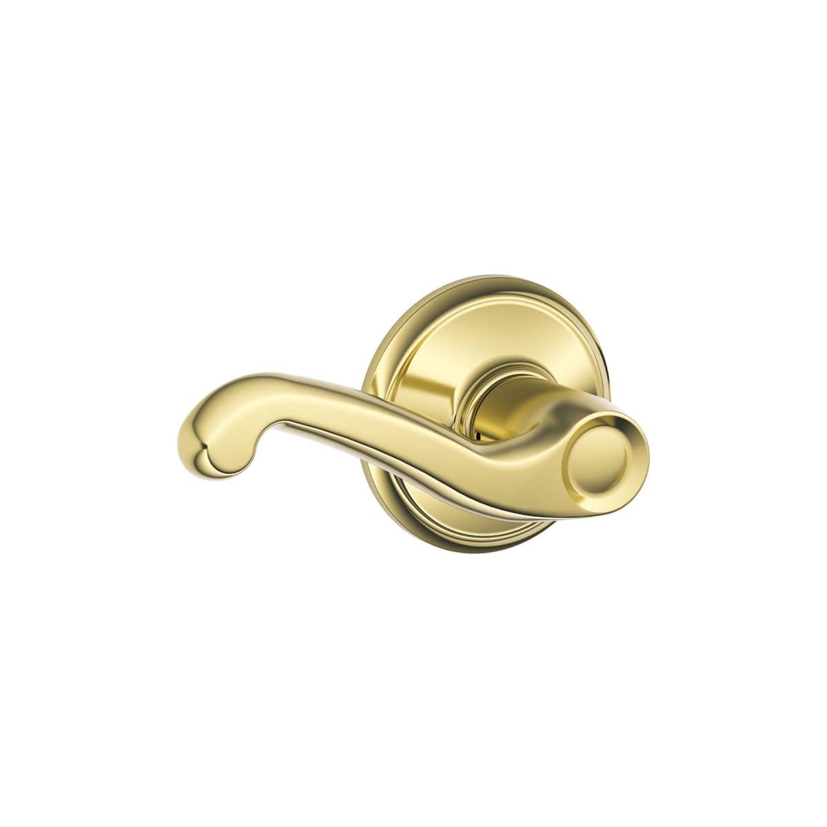 Schlage Bright Brass Flair Right-handed Dummy Lever F170 Fla 605 RH for sale online 