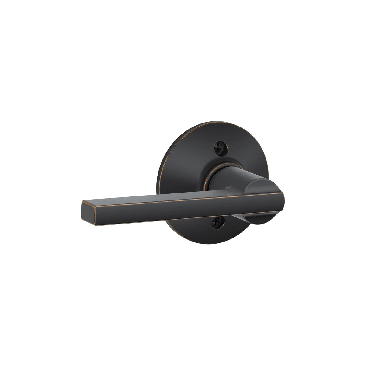 Schlage F92-PLY Plymouth Dummy Exterior Handleset from the F-Series, Matt Black by Schlage Lock Company - 2