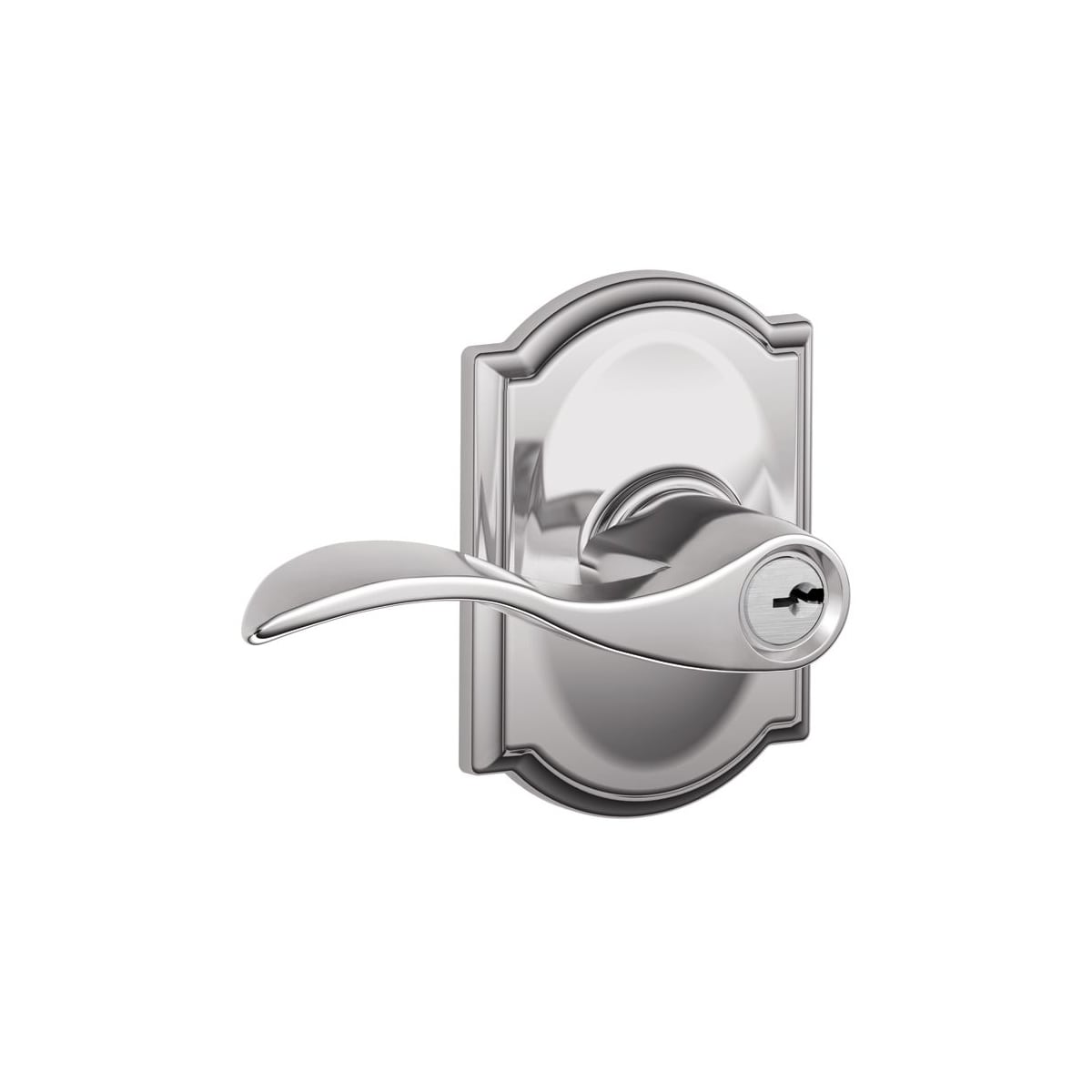 Schlage Accent Lever with Camelot Rose Interior Trim Pack for F