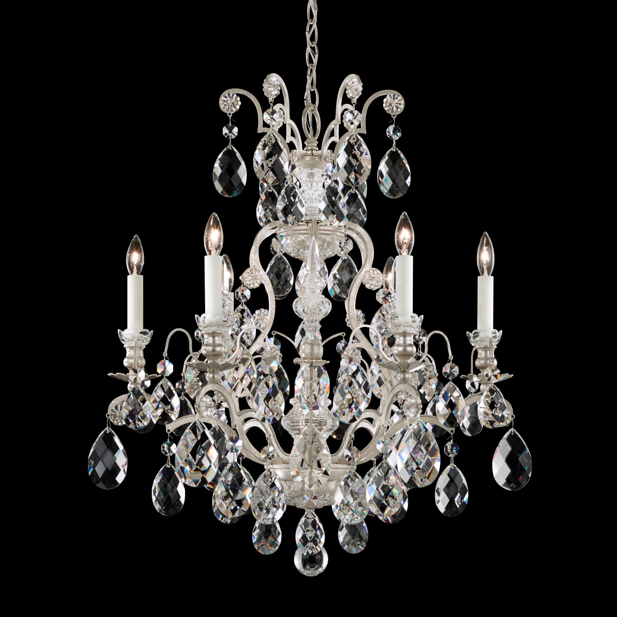 Schonbek 3770-48S Antique Silver Renaissance 6 Light 24