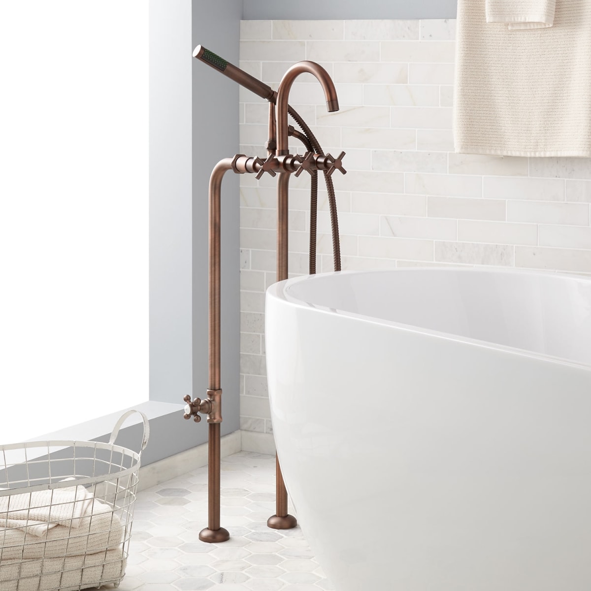 Signature Hardware 250060 Oil Rubbed Bronze Sebastian Floor