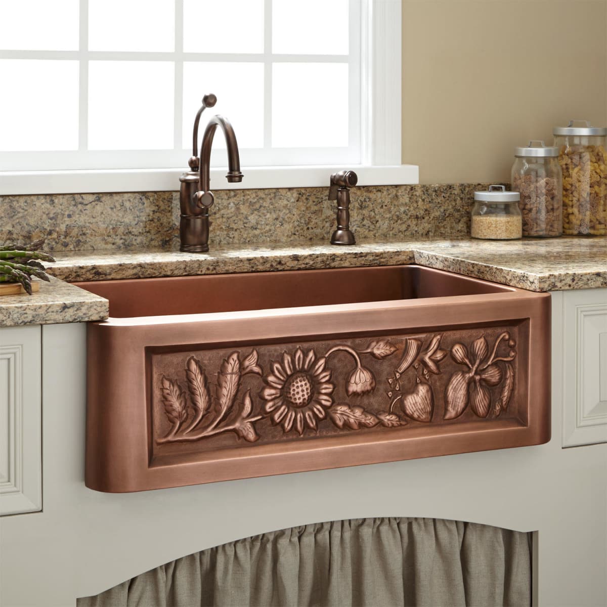 Signature Hardware 318914 Copper Floral Design 30
