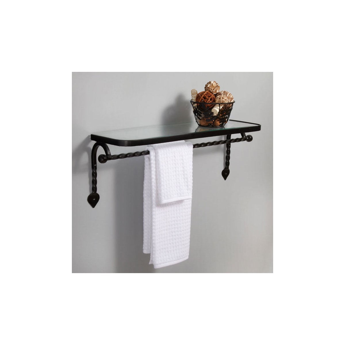 Signature Hardware Gothic Shower Caddy Bathroom Accessory - Chrome