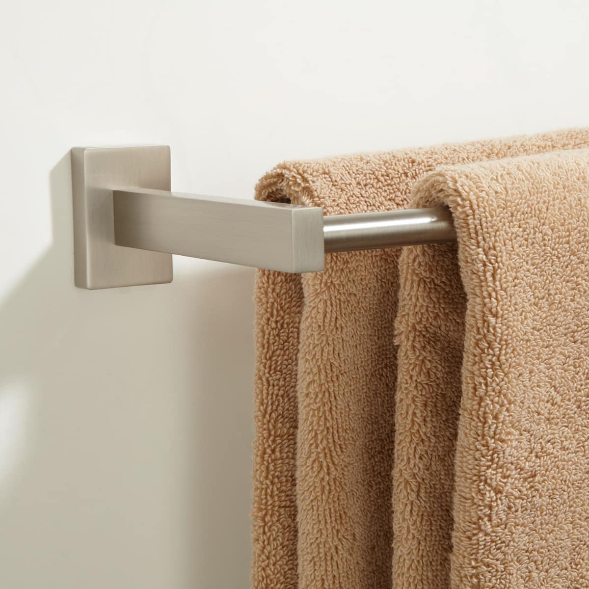 Double towel bar brushed nickel sale
