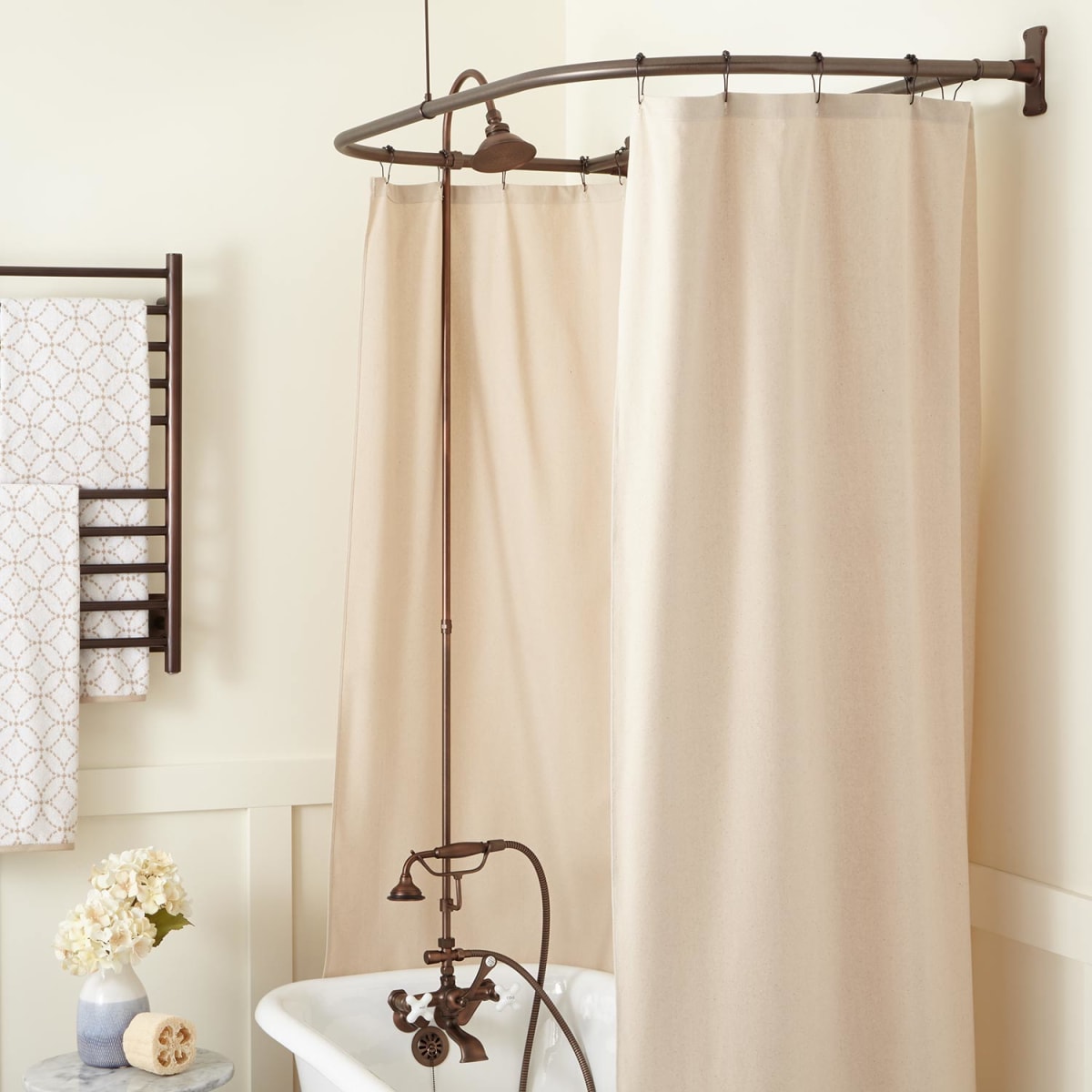 Oil Rubbed Bronze Shower Curtain Rod Rings
