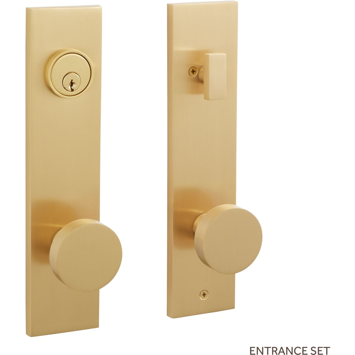 Omporro Main Door Handle 0423 240mm Brass Antique