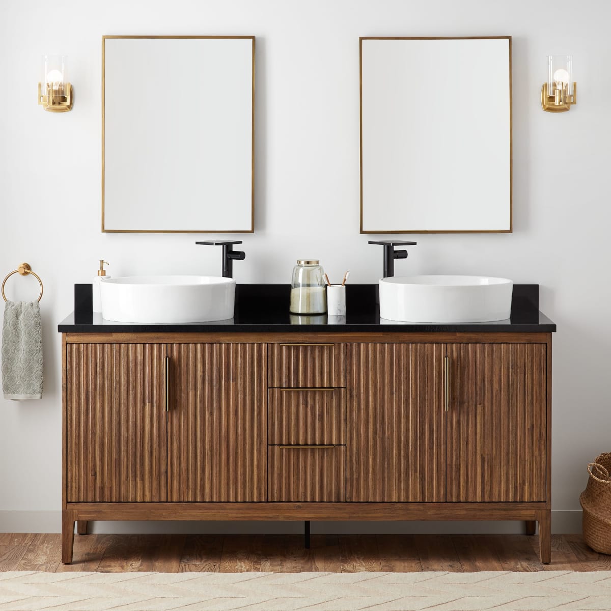 Solid Wood Bathroom Vanities, Signature Hardware