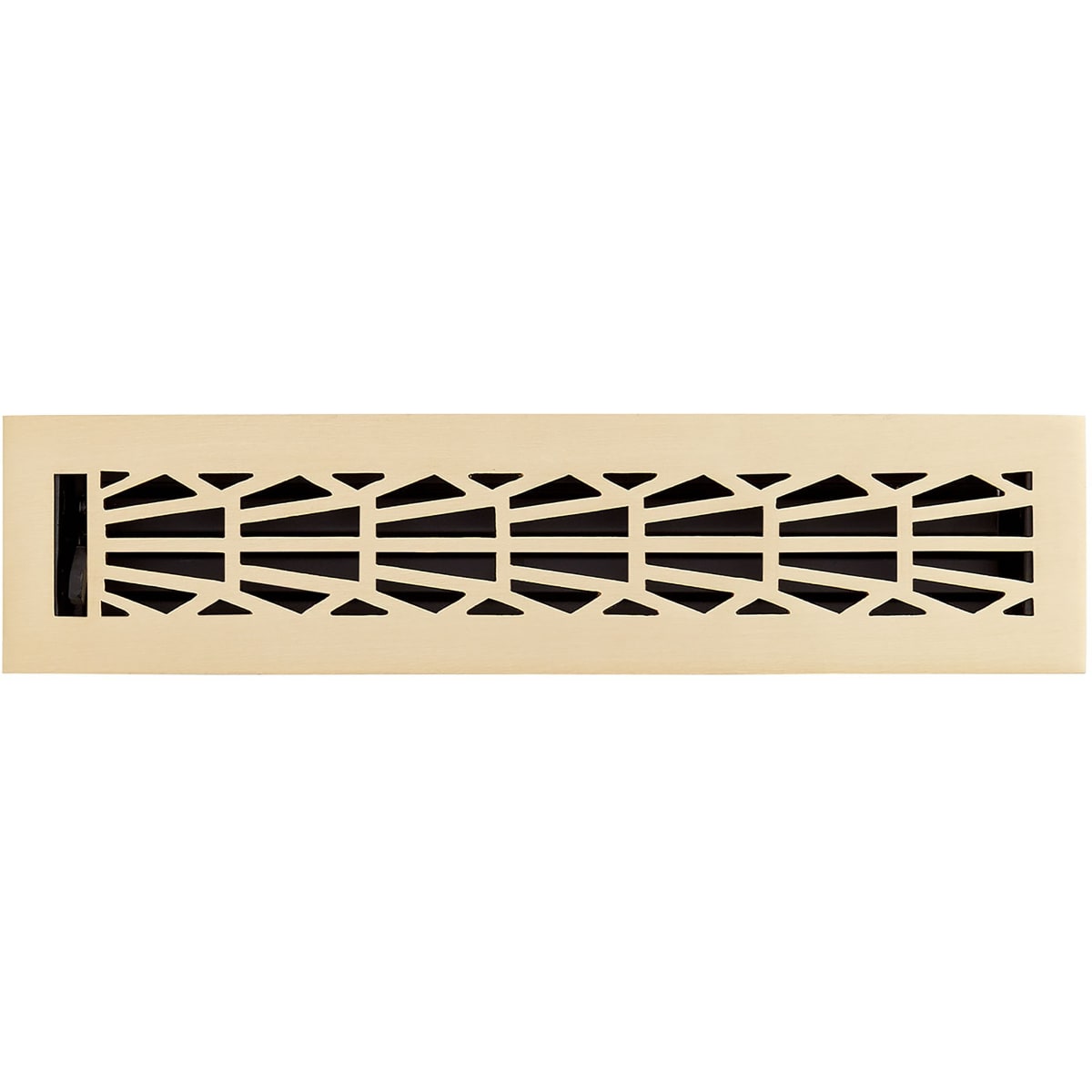 Signature Hardware 481974 Brushed Brass Binney Brass Floor or Wall Register  - 2-1/4 x 14 - VentingDirect.com