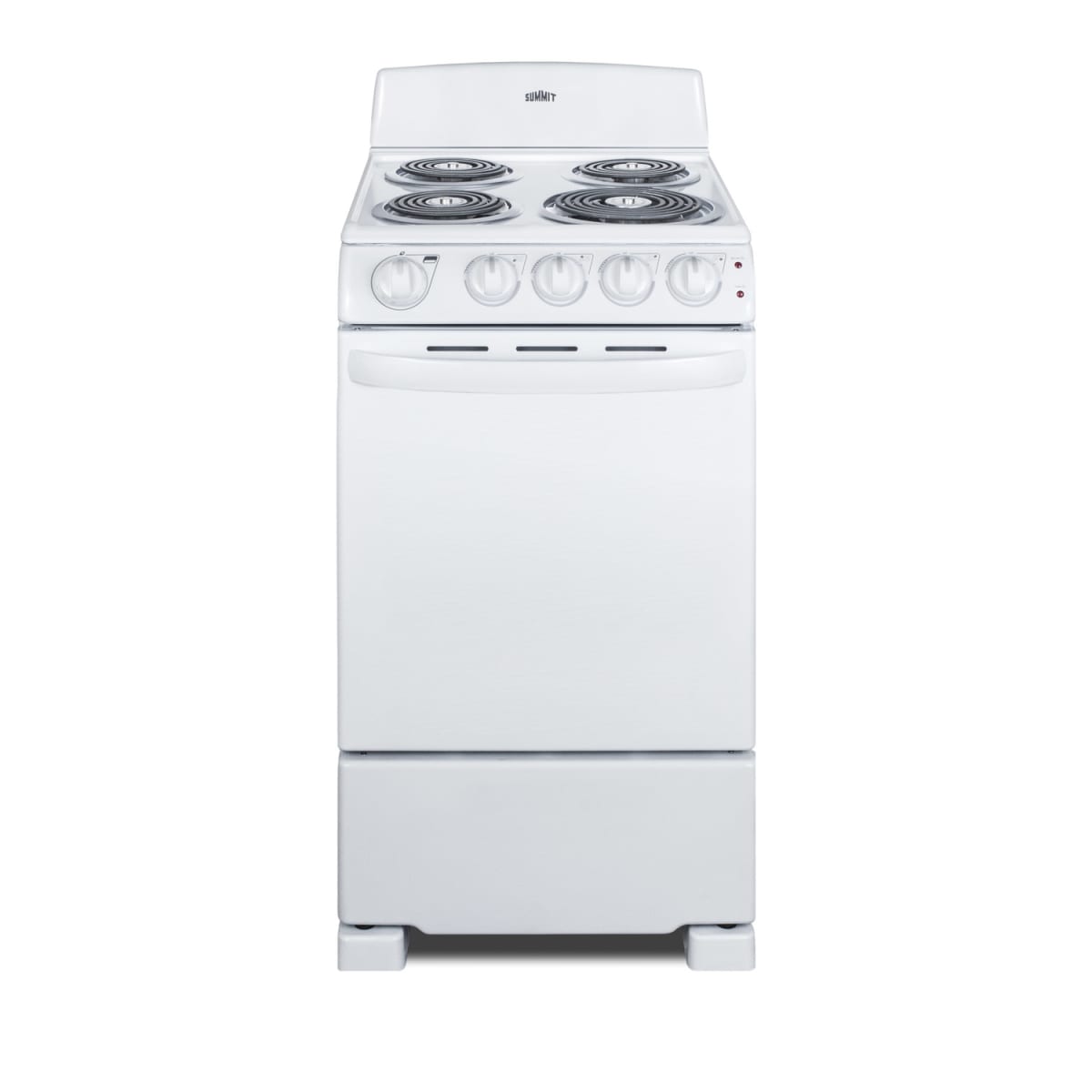 Summit 24 Wide Electric Coil Range White RE2411W