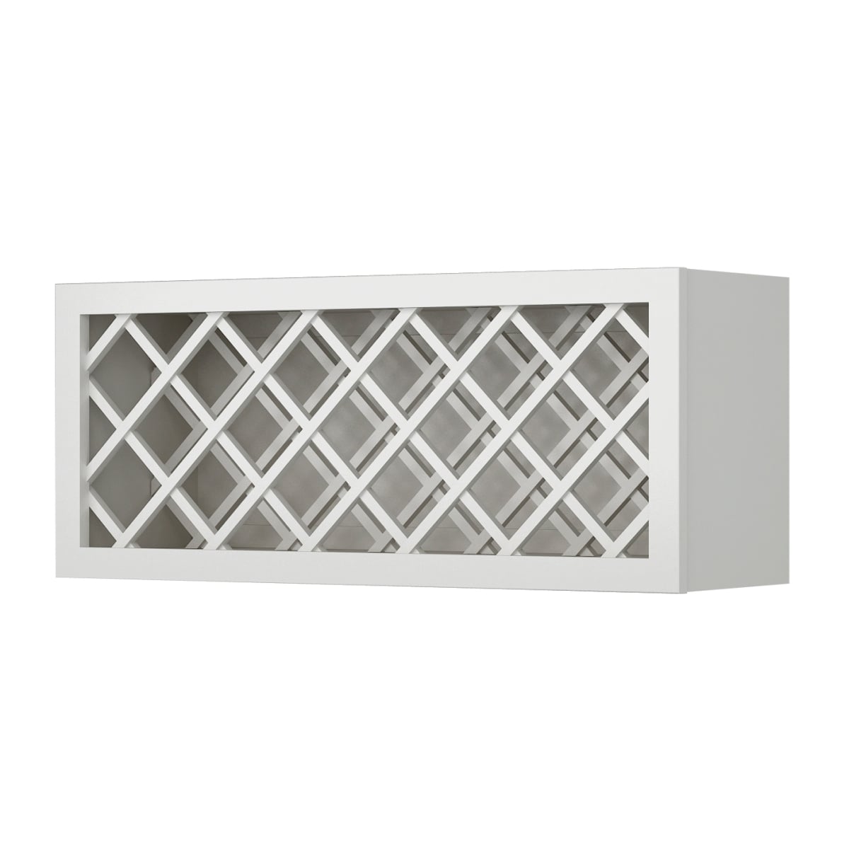Sunny Wood Slw3615wr Off White With Charcoal Glaze Sanibel 36 X 15 Wine Bottle Rack Wall Cabinet Faucet Com