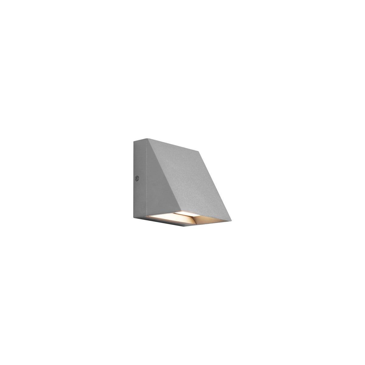 Tech Lighting 700WSPITSI LED827 Silver 2700K Pitch Single Light 5 Tall LED Outdoor Wall Sconce LightingDirect