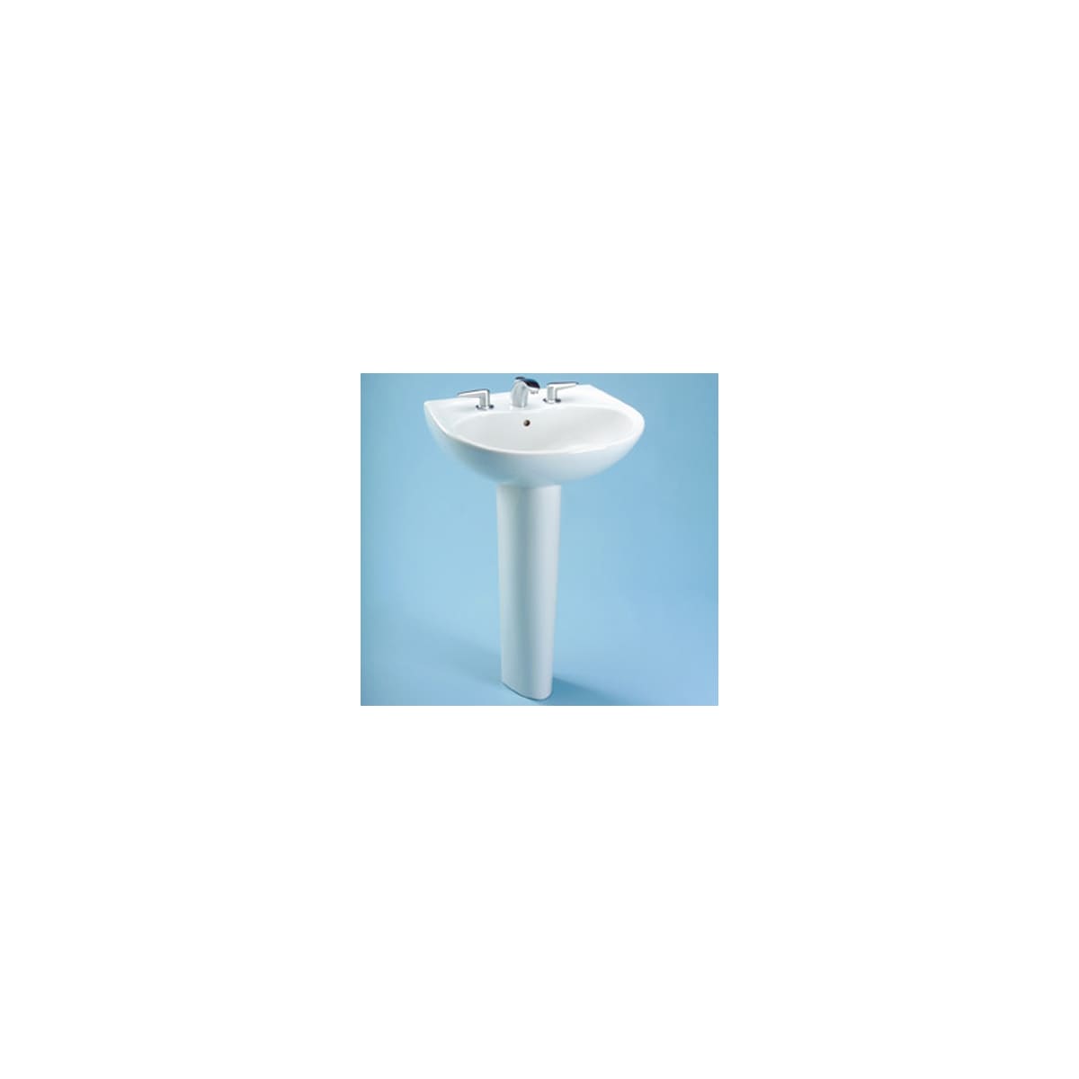 TOTO LPT241.8G-11 Supreme Lavatory and Pedestal with 8-Inch Centers Colonial White