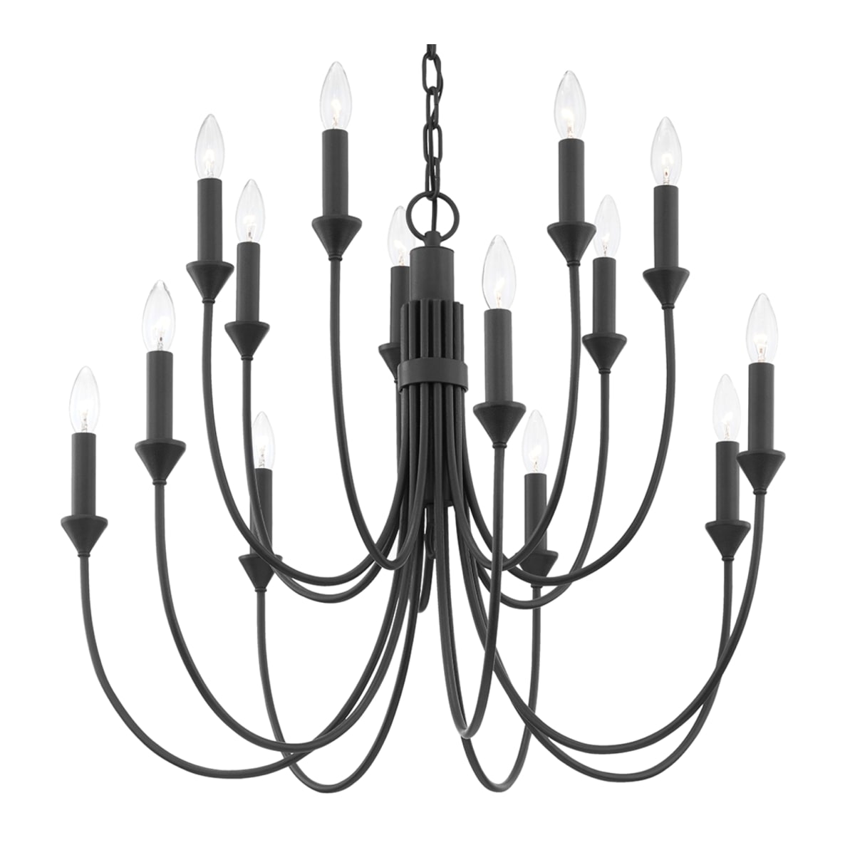 Troy Lighting F1014-FOR Forged Iron Cate 14 Light 30