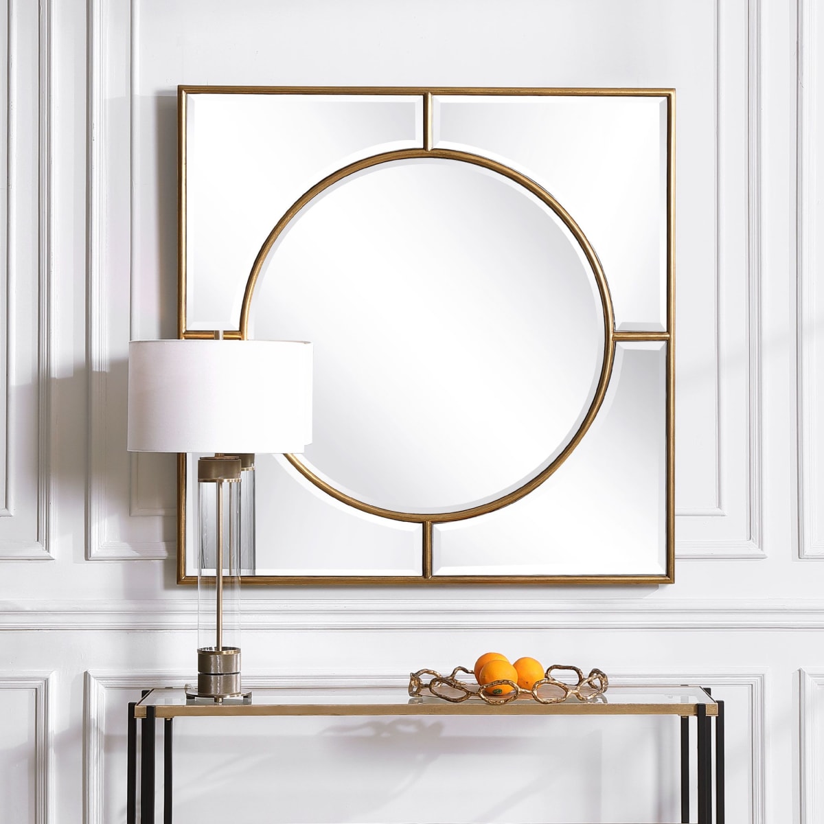 Uttermost Allick Gold Square Mirrors, Set of Two 09234