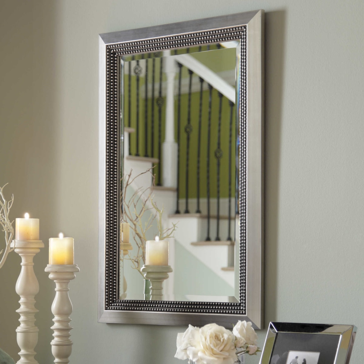 Uttermost Triple Beaded Vanity Mirror