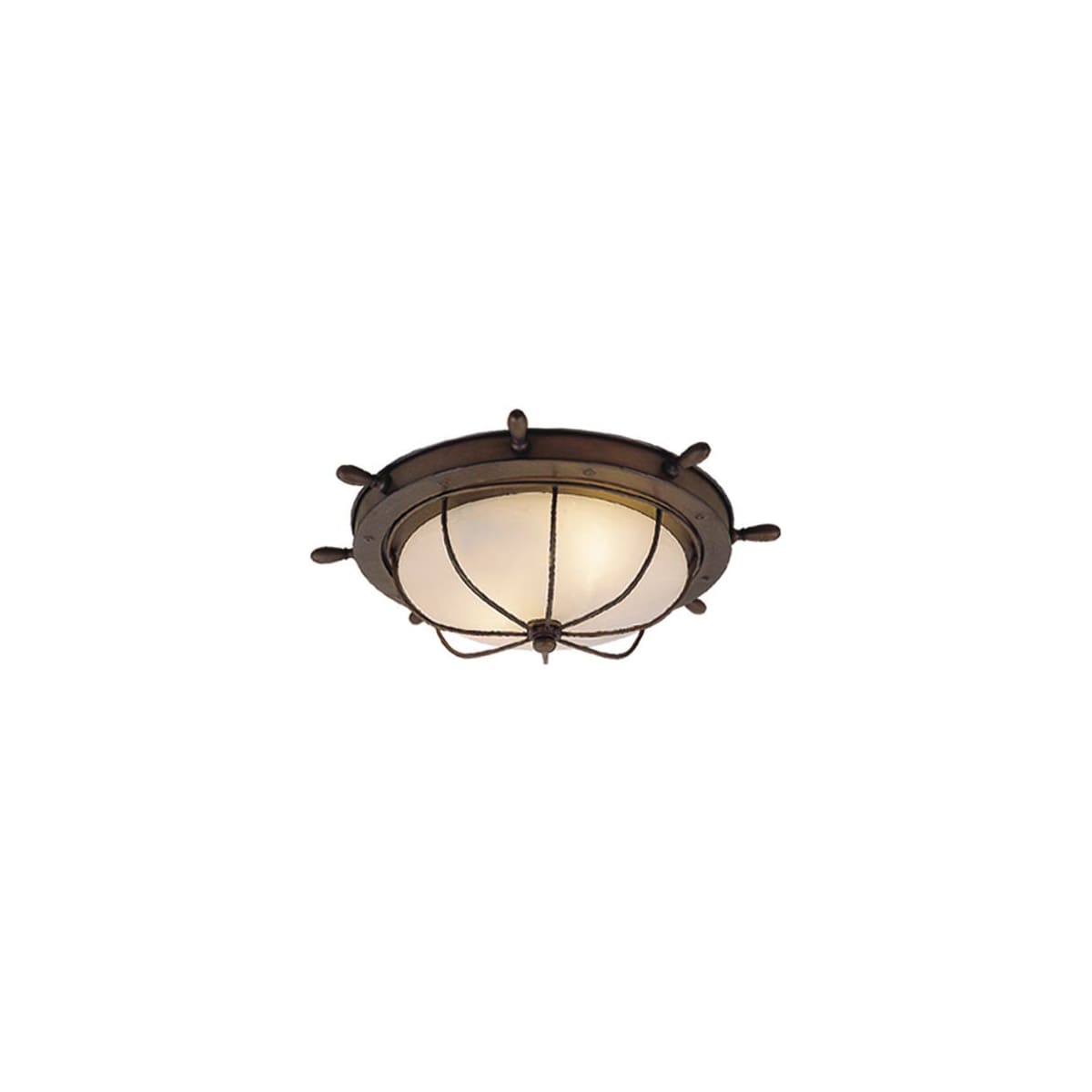 Vaxcel Lighting Of25515rc Antique Red Copper Orleans 2 Light Flush