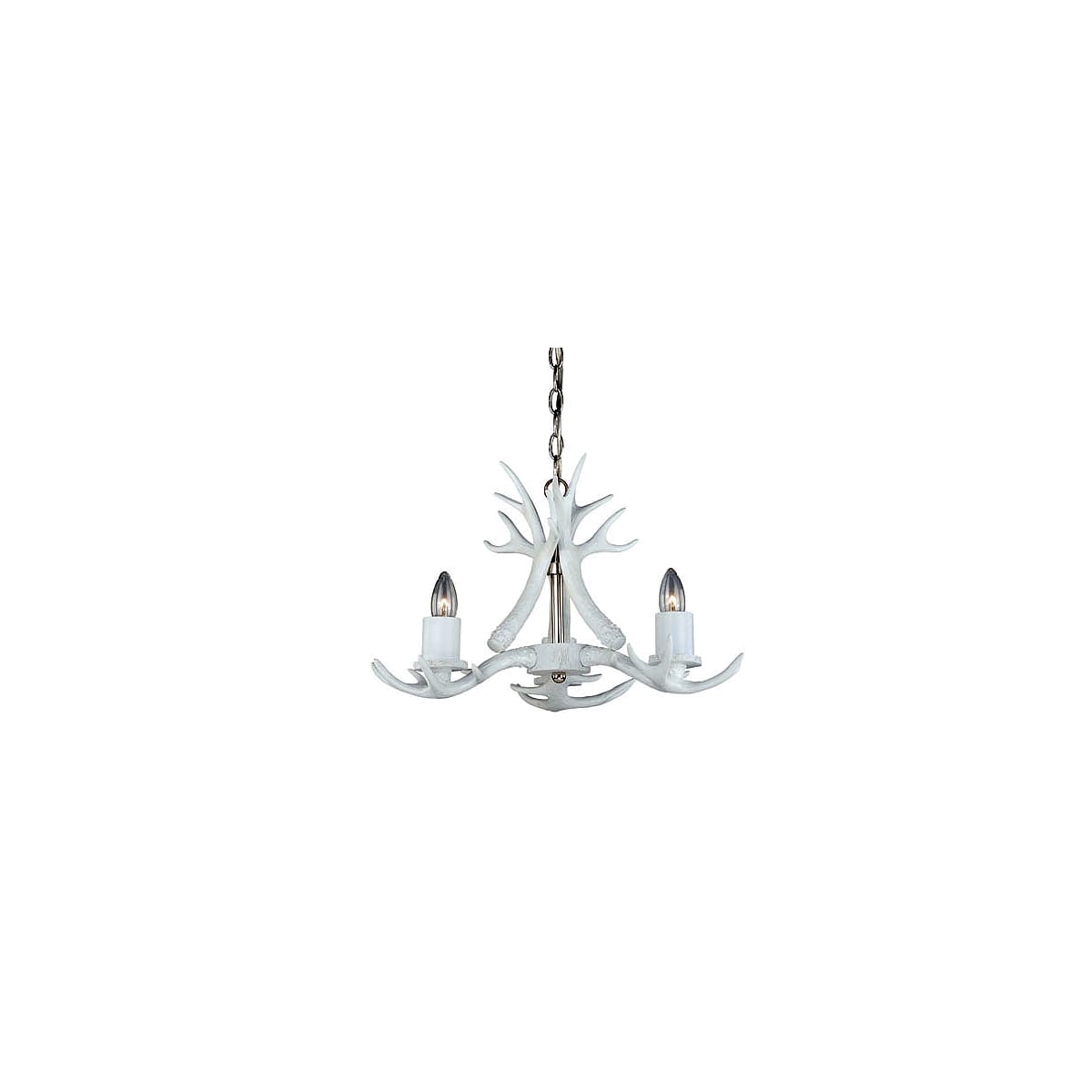Vaxcel Lighting H0160 White with Polished Nickel Vail 3