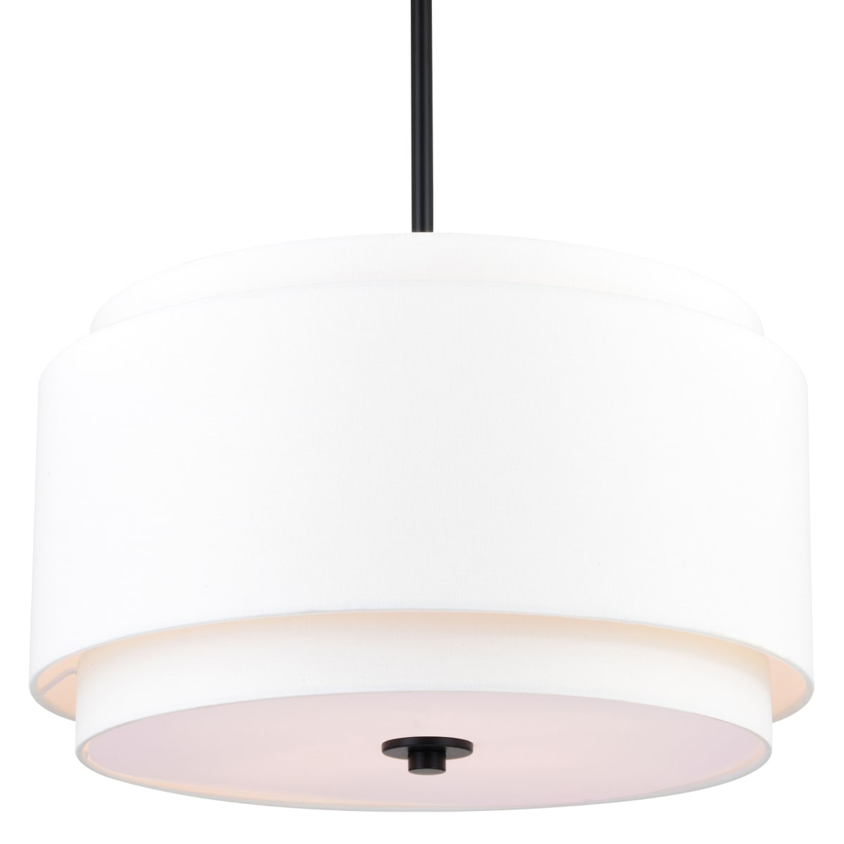 Vaxcel P0392 Burnaby 20.5 in 4 Light Pendant Black