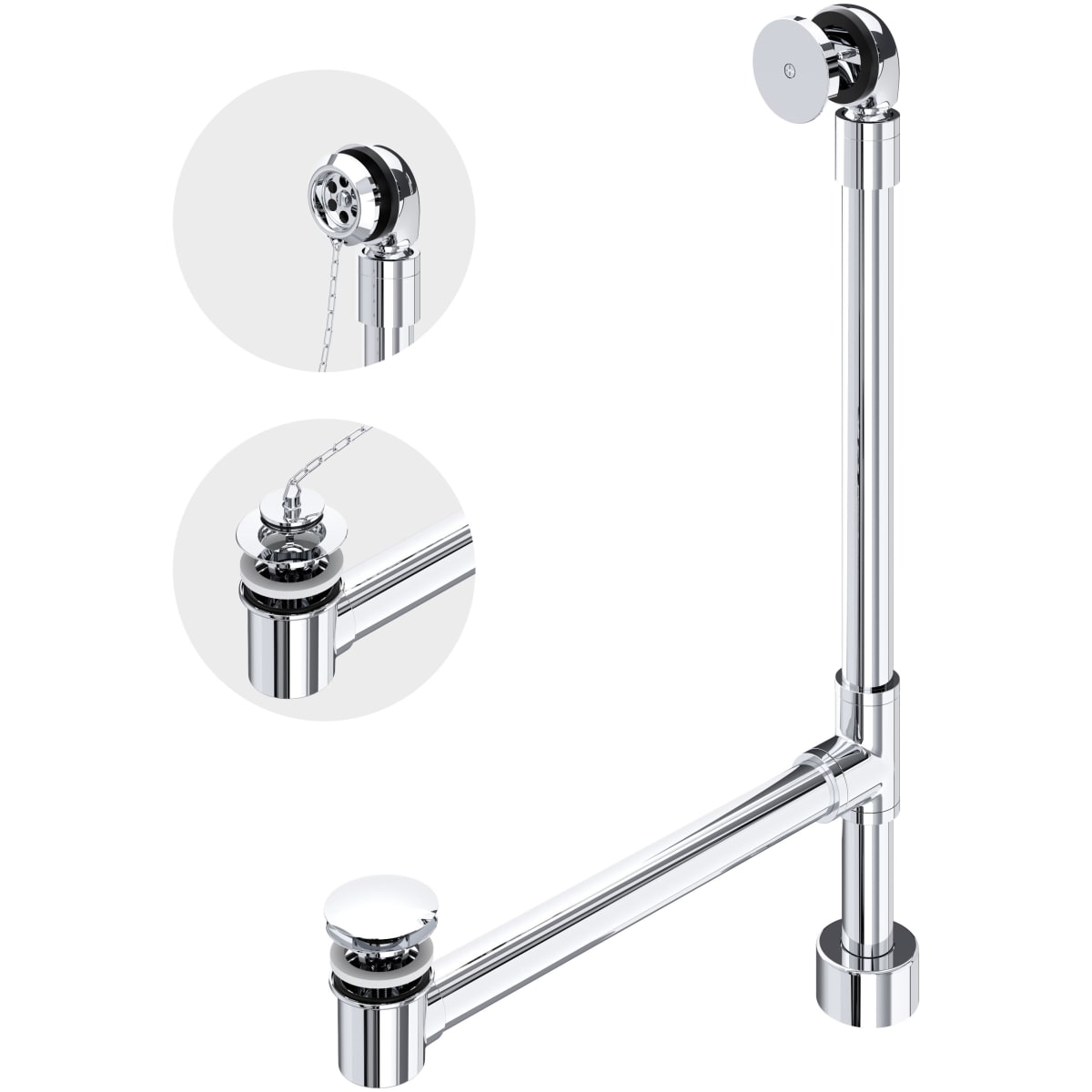 Victor　KY-D200CH Victoria and Albert K-50-PC Polished Chrome 1-1/2