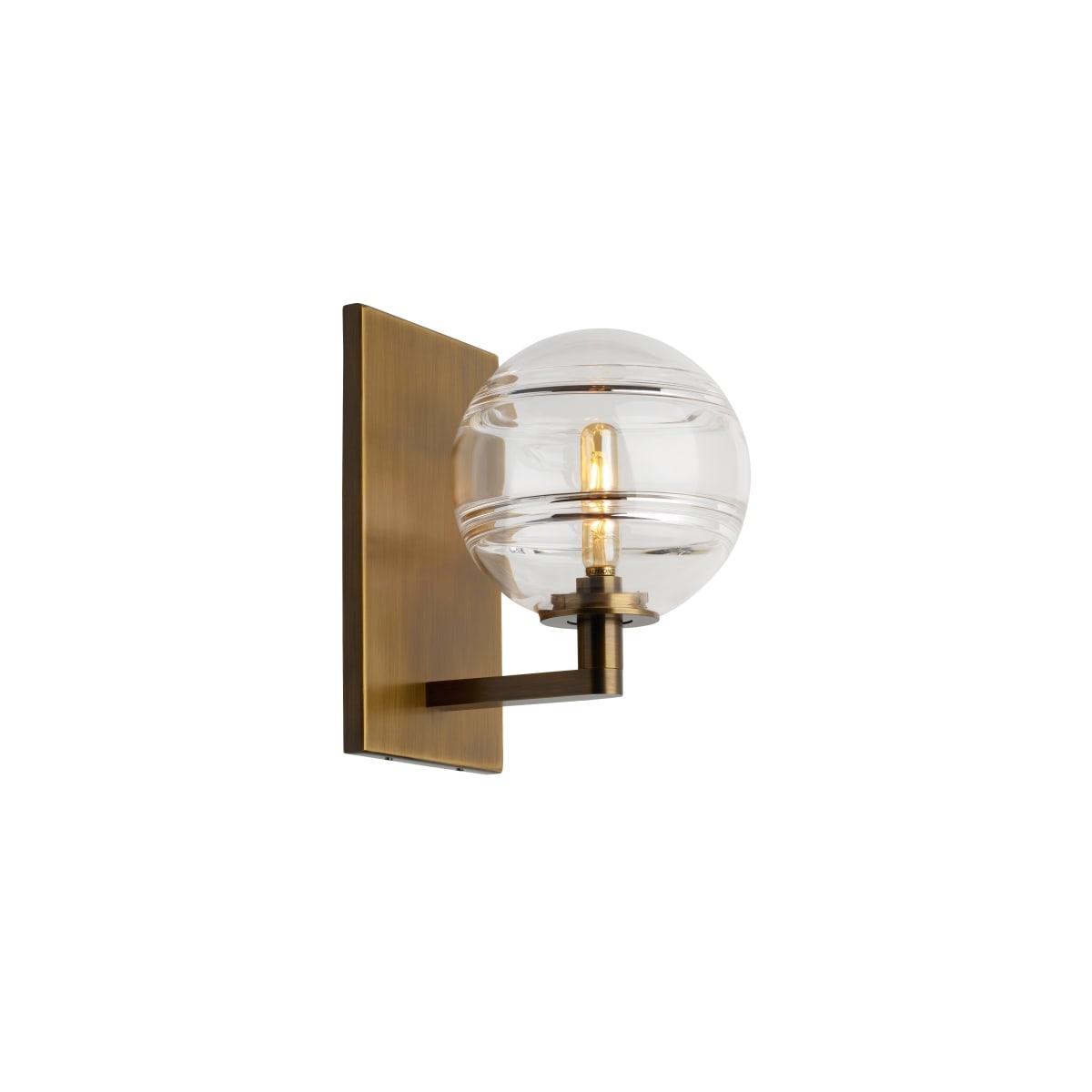 Visual Comfort Modern Sedona 9 Wall Sconce in Aged Brass and